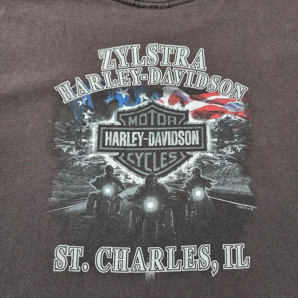 Harley Davidson Shirt Mens XL Jester Clown Joker Short Sleeve Zylstra HD 2010